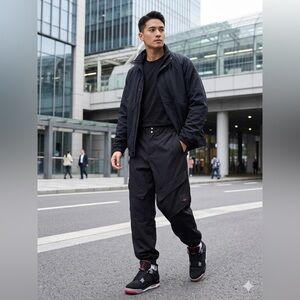 Nike Jordan Flight Joggers Cargo Baggy pants Men’s L Sports Casual Embroidered